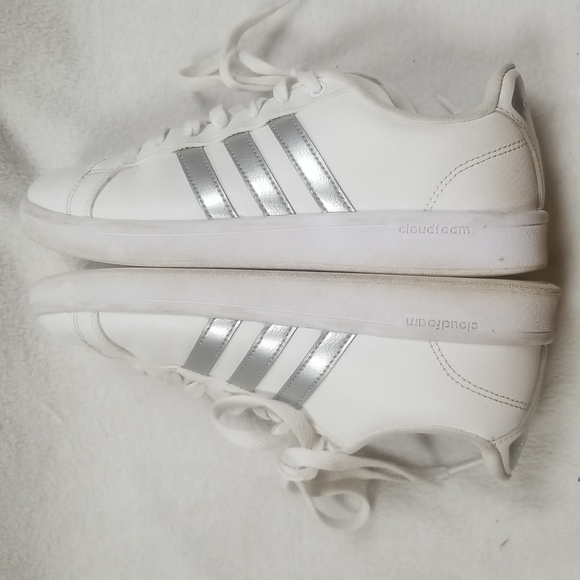 ADIDAS CLASSIC STRIPES LEATHER UPPER ORTHOLITE FLOAT INSOLE SNEAKERS SZ 8 - Picture 8 of 10